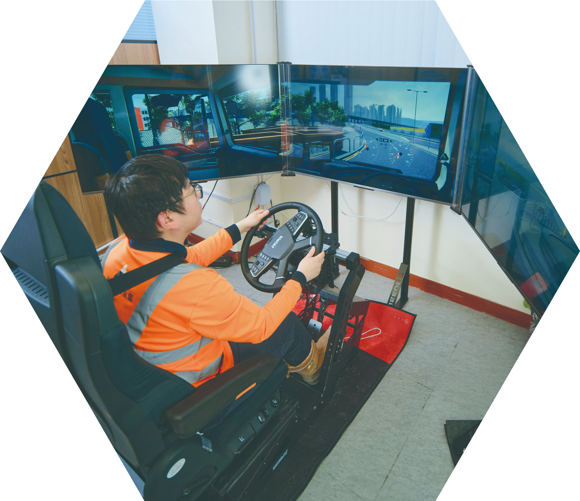 VR Training Station for Driving Safety